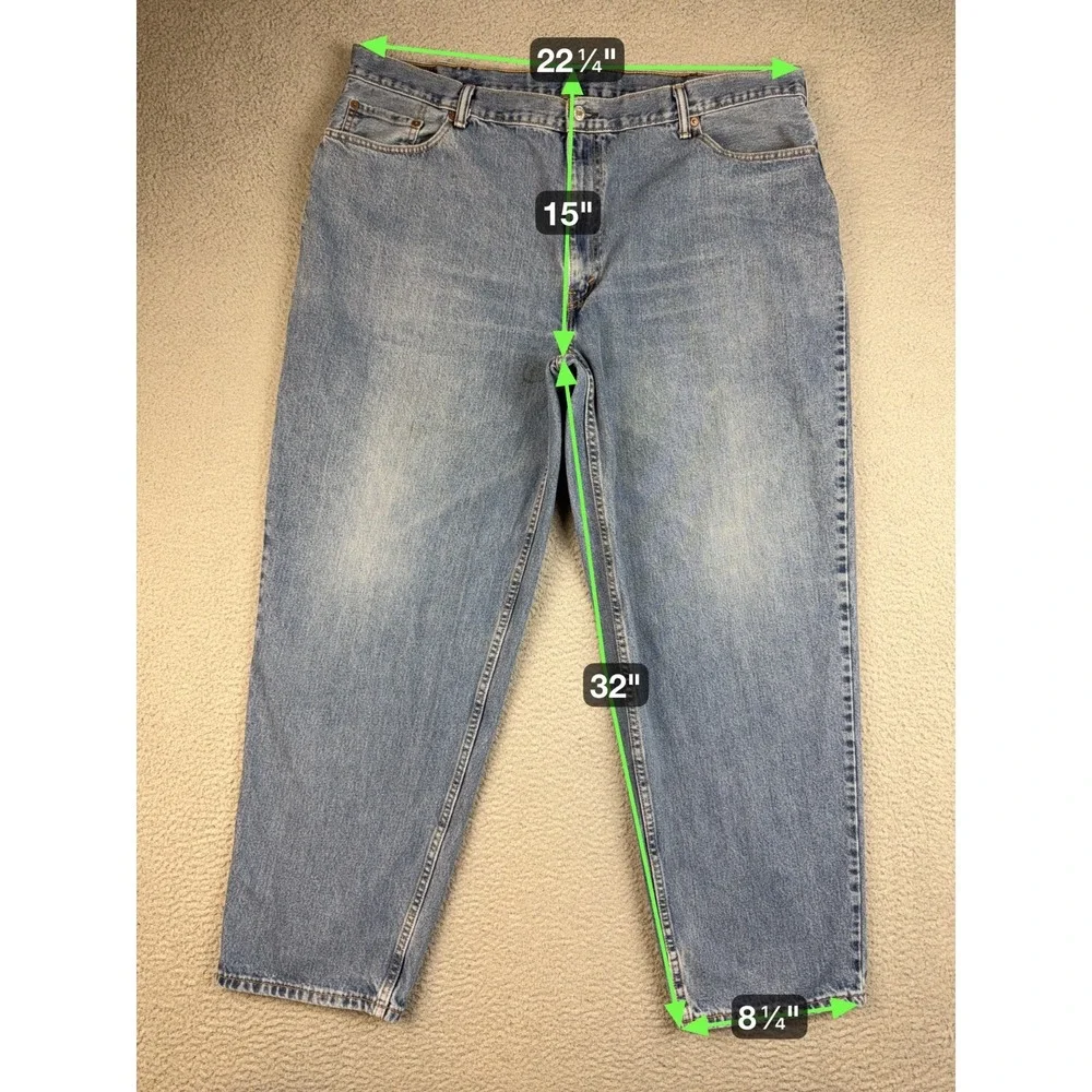 Levi's 560 Jeans Mens‎ 46 Blue High Rise Comfort Fit Baggy 90s Y2K Loose Skate